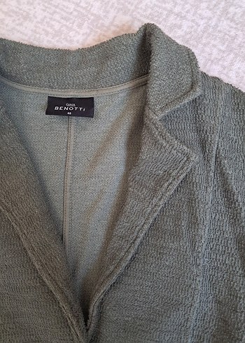 Diğer Haki Düğmeli Kadın Blazer Ceket