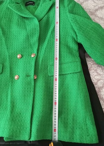 Yeşil Kadın Midi Blazer Ceket - Görsel 5