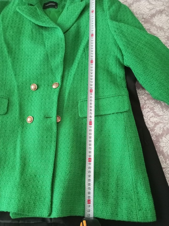 Yeşil Kadın Midi Blazer Ceket - Görsel 5