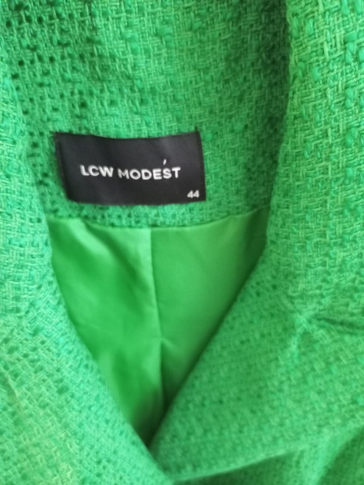 Yeşil Kadın Midi Blazer Ceket - Görsel 3