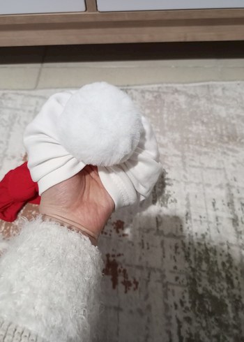 Çocuk Renkli Fularlı Bere ve Şapka Seti - Görsel 3