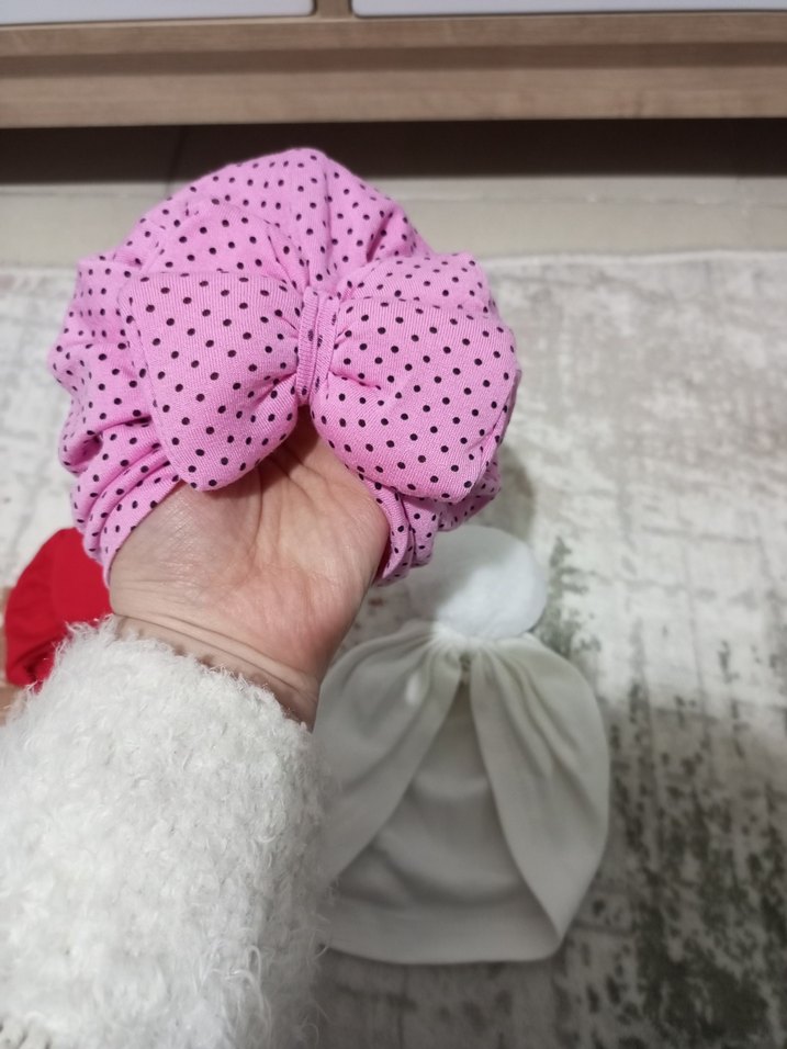 Çocuk Renkli Fularlı Bere ve Şapka Seti - Görsel 2