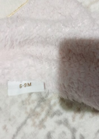 Kız Bebek Pembe Peluş Kapüşonlu Tulumu - Görsel 3