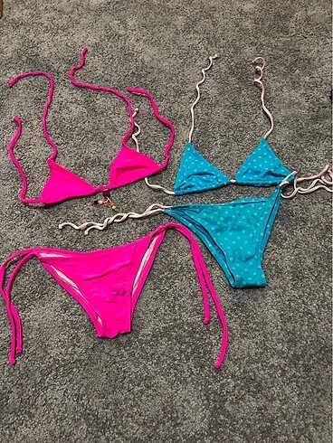 kız çocuk bikini tkm iki adet 7/8 yaş