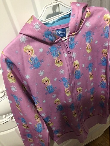 7 Yaş Beden kız çocuk elsa kapüşonlu sweatshirt 7/8 yaş