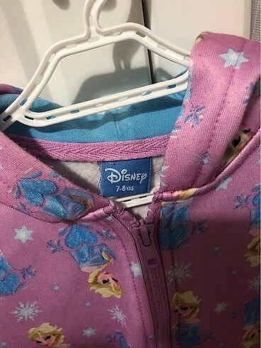 7 Yaş Beden pembe Renk kız çocuk elsa kapüşonlu sweatshirt 7/8 yaş