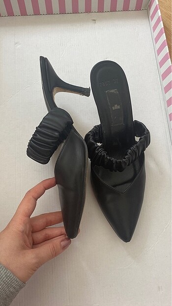 Elle elle shoes siyah topuklu ayakkabı