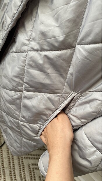 m Beden gri Renk oversize mont