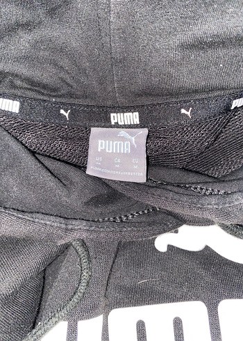 m Beden Siyah Puma Kapüşonlu Sweatshirt