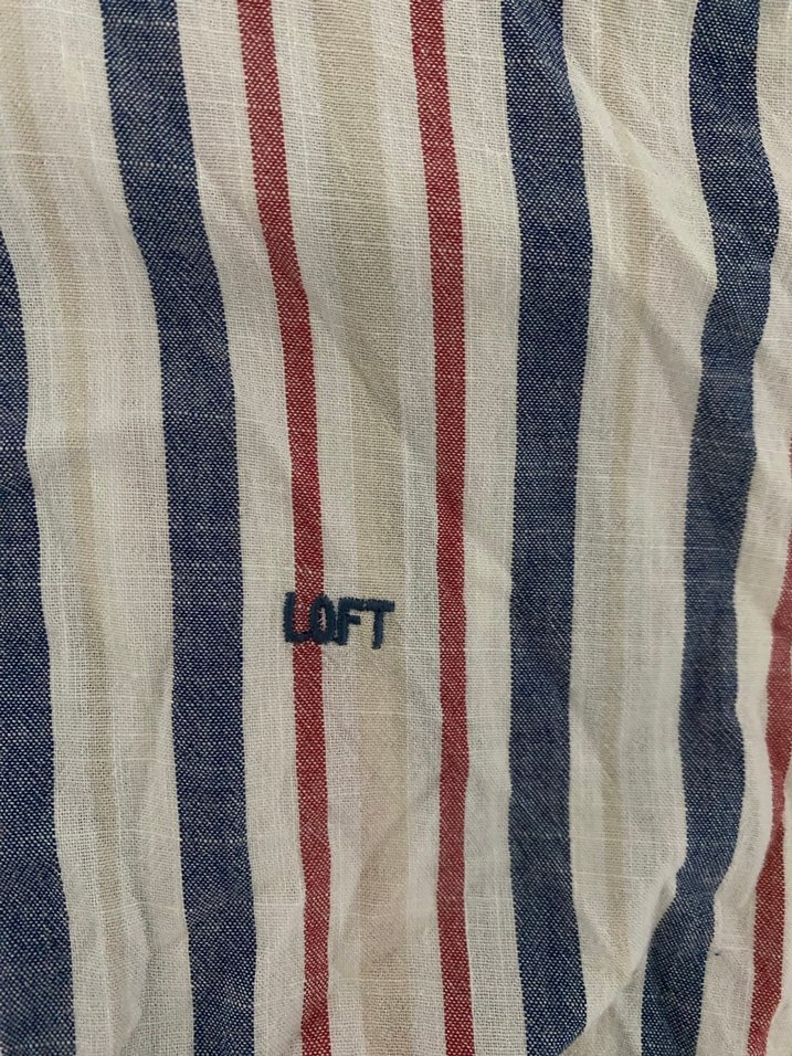 Çizgili Keten Erkek Gömlek, Uzun Kollu, Regular Fit - Görsel 3