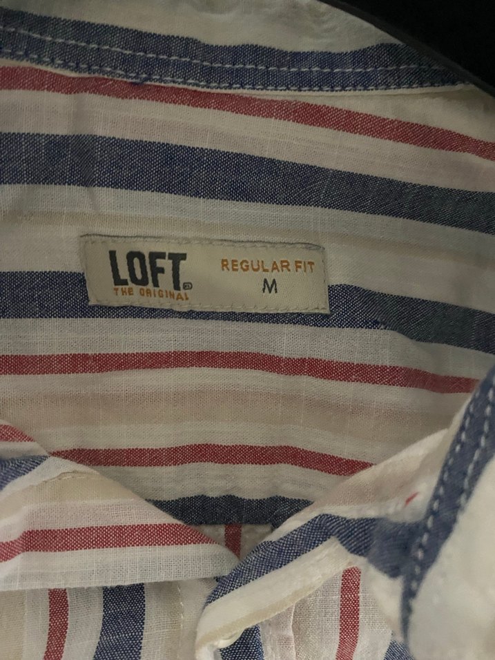 Çizgili Keten Erkek Gömlek, Uzun Kollu, Regular Fit - Görsel 4