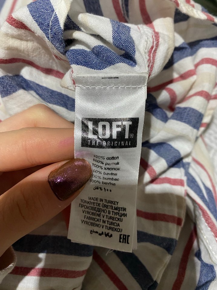 Çizgili Keten Erkek Gömlek, Uzun Kollu, Regular Fit - Görsel 5