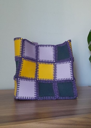 El Örgüsü Çanta
Renkli Ekose Kadın Çanta Fermuarlı - Görsel 6