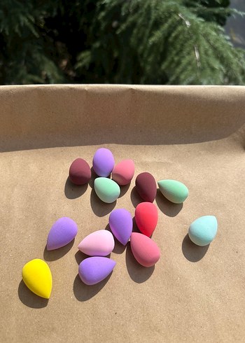 5li Pastel Renkli Çoklu Makyaj Süngerleri