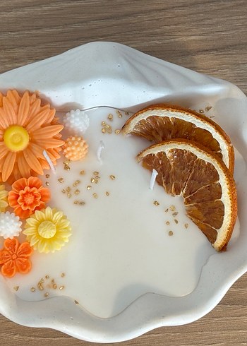 Diğer Turuncu Dekoratif Kokulu Mum