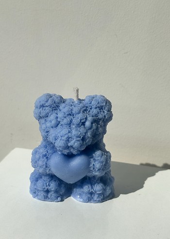 Zara Home Pastel Mavi Ayıcık Şeklinde Mum