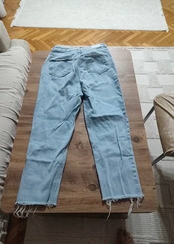 LC Waikiki Buz mavisi Renk Rahat Kesim Midi Kadın Kot Pantolon