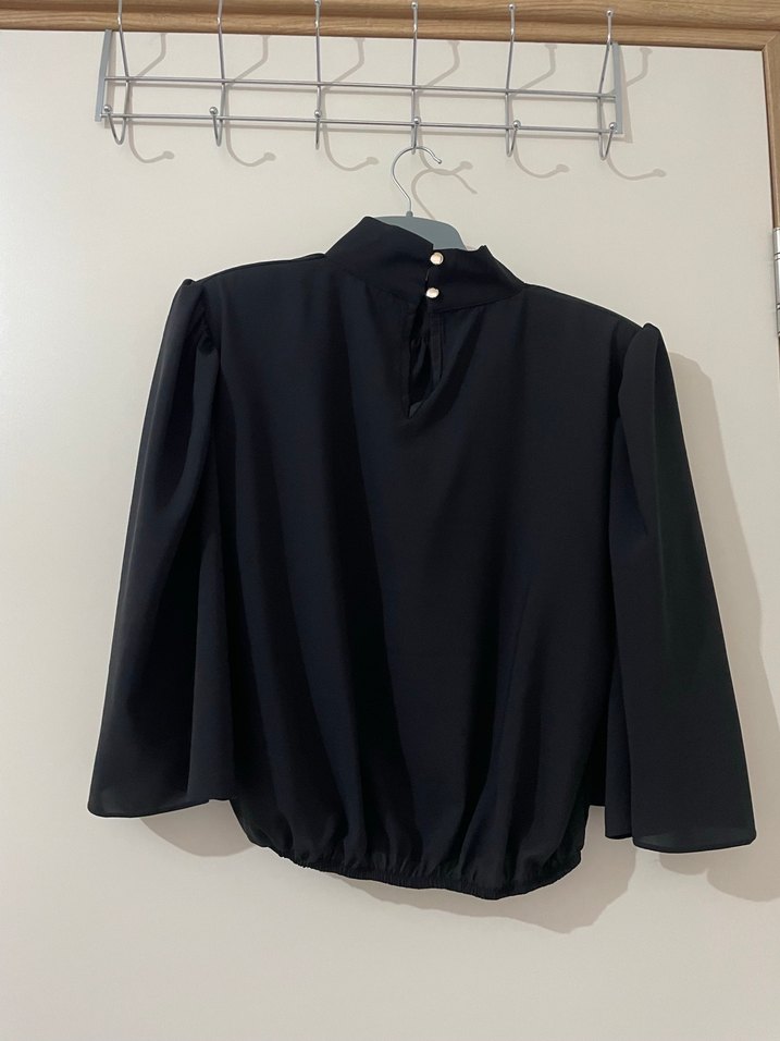 Siyah Kadın Bluz - Görsel 2