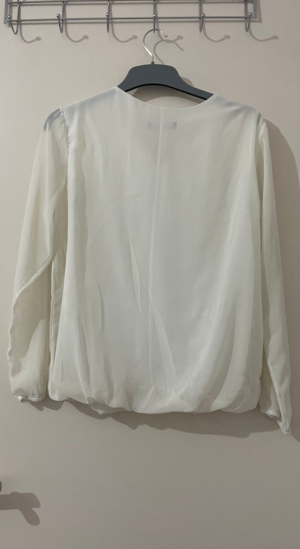 Beyaz Kadın Bluz - Görsel 3