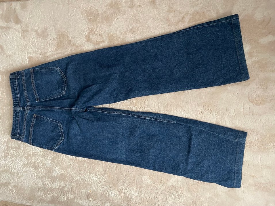 Kadın Lacivert Bol Kesim kot pantolon - Görsel 2