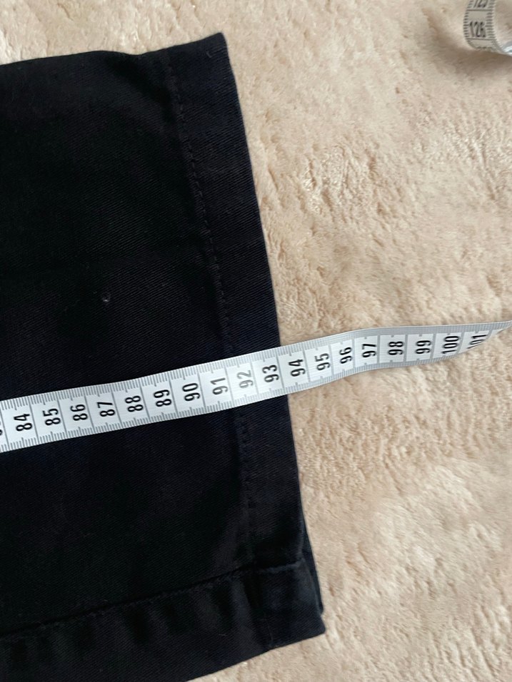 Siyah Bol Kesim kot pantolon - Görsel 2