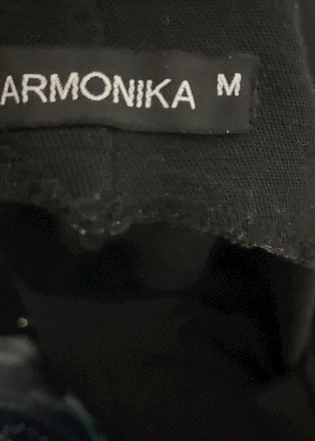 siyah keten salopet - Görsel 3