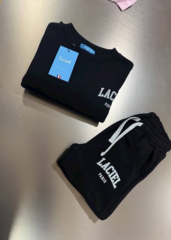 Siyah LACIEL Baskılı Kız Eşofman Takımı - Görsel 5