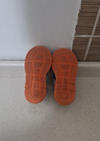 Gri Erkek Çocuk Spor Ayakkabı Velcro Bağcıklı - Görsel 5