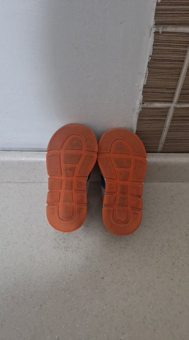 Gri Erkek Çocuk Spor Ayakkabı Velcro Bağcıklı - Görsel 5