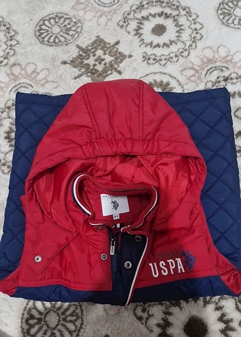 Kapitone  desenli Kırmızı-Lacivert erkek çocuk Yelek Kapüşonlu - Görsel 6