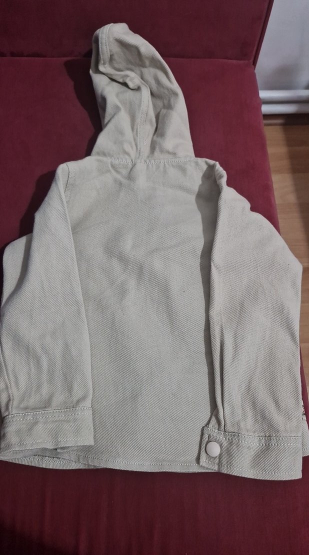 Kapüşonlu Bej Erkek Çocuk Ceket - Görsel 4