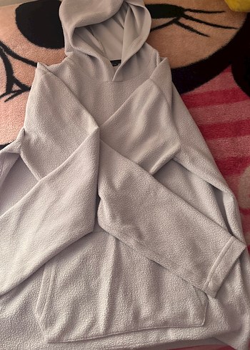 xl Beden Gri Kapüşonlu Sweatshirt