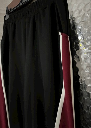 Bordo Drapeli Kadın siyah renk kadın eşofmam - Görsel 2