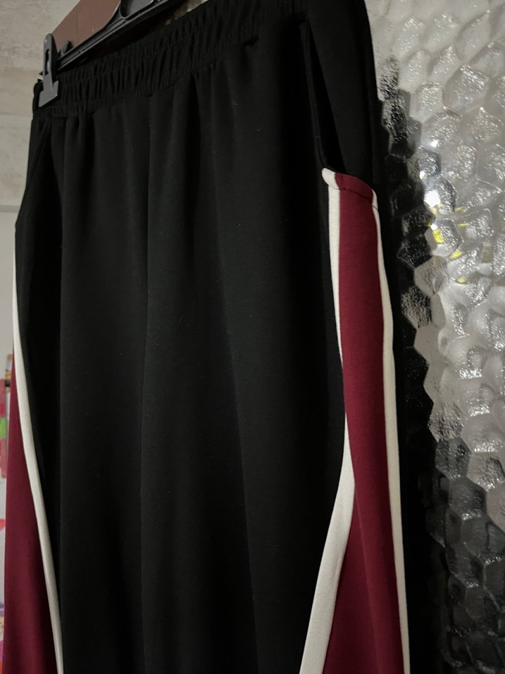 Bordo Drapeli Kadın siyah renk kadın eşofmam - Görsel 2