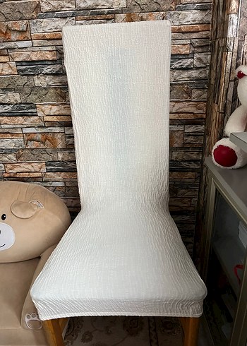 Bohem Tarzı Beyaz sandalye örtüsü 4 li - Görsel 5