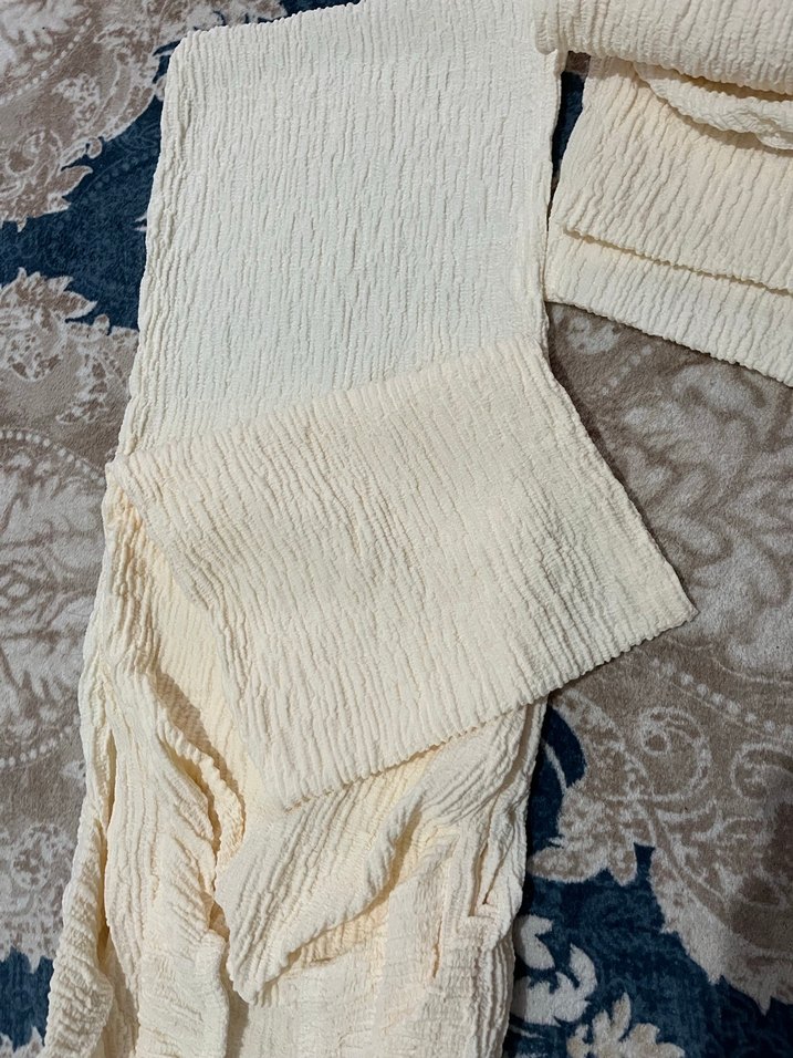 Bohem Tarzı Beyaz sandalye örtüsü 4 li - Görsel 4