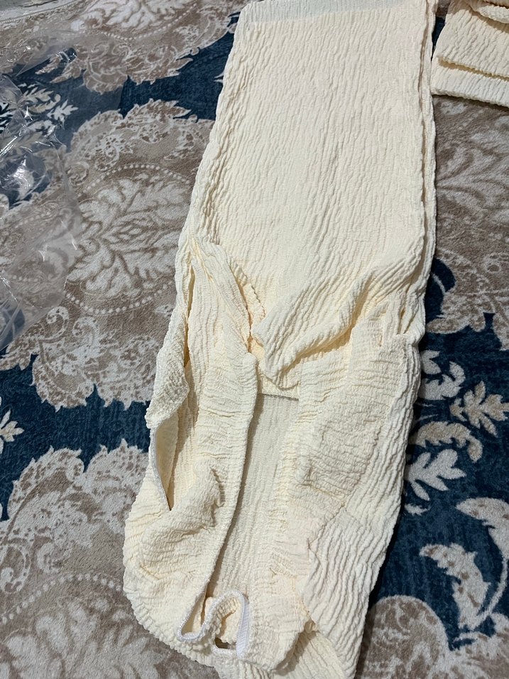 Bohem Tarzı Beyaz sandalye örtüsü 4 li - Görsel 3