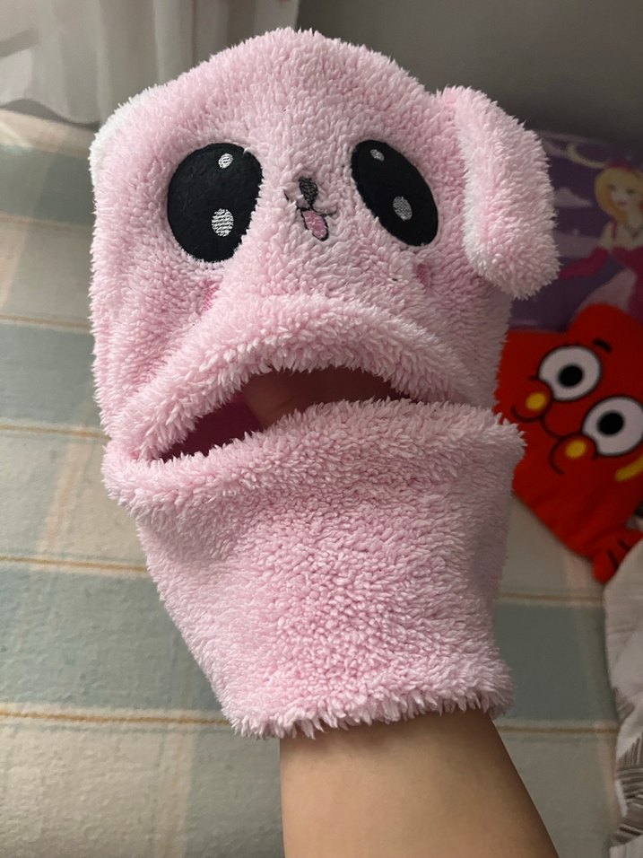 Pembe Nakışlı Çocuk Bere Kulaklı - Görsel 5