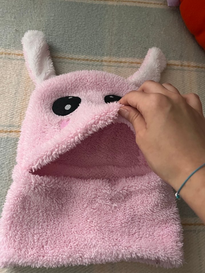 Pembe Nakışlı Çocuk Bere Kulaklı - Görsel 4