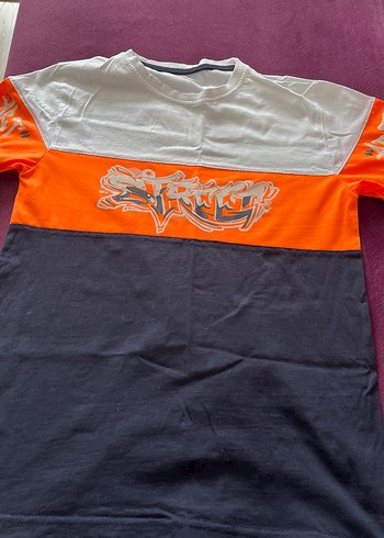 Erkek Çocuk Renk Bloklu Street Wear Tişört