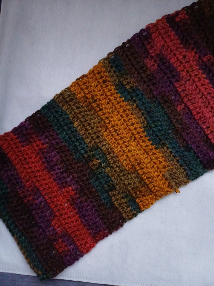 Batik desenli örgü vintage atkı  Eldiven - Görsel 2