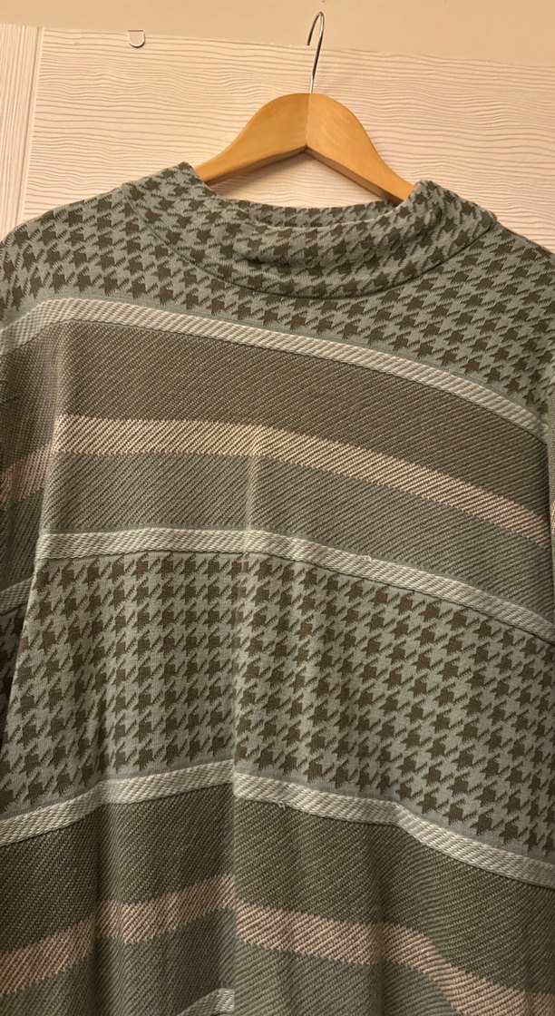 Gri Boğazlı Uzun Kollu Triko Kazak - Görsel 3