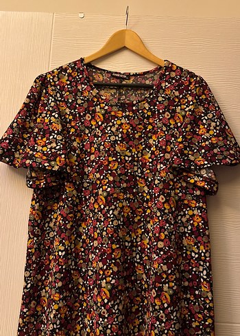 Renkli Bohem Uzun Elbise - Görsel 2