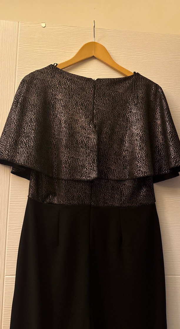 Siyah Drapeli Straplez Uzun Tulum - Görsel 4