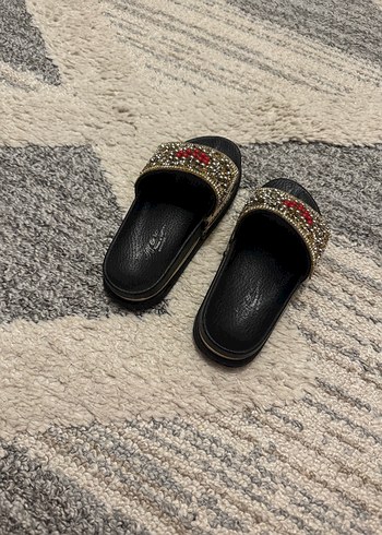 Payetli Nakışlı Platform Terlik - Görsel 3