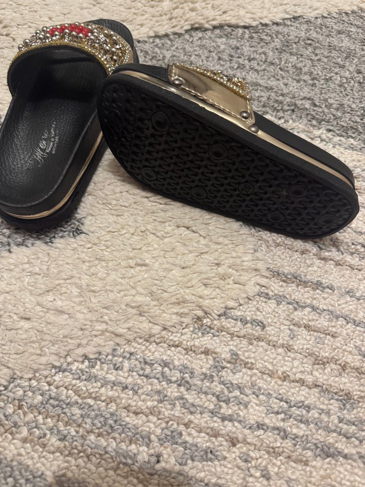 Payetli Nakışlı Platform Terlik - Görsel 4