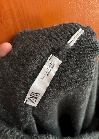 Gri Triko Midi Hamile Eteği - Görsel 3