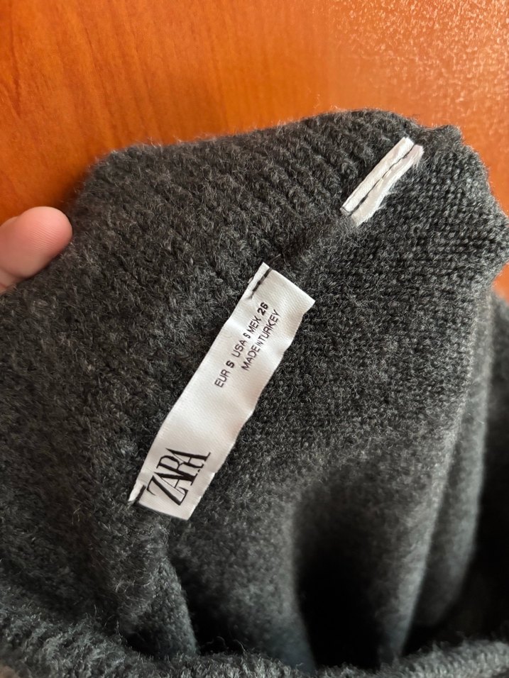 Gri Triko Midi Hamile Eteği - Görsel 3