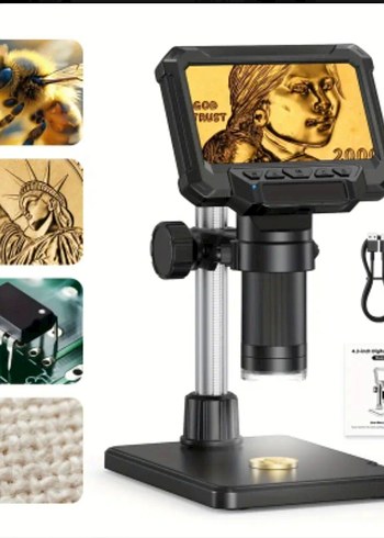 4.3 inç IPS Ekranlı Dijital Mikroskop 1600x - Görsel 2