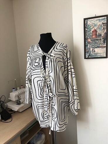 diğer Beden çeşitli Renk Fiyonk bağlamalı kimono